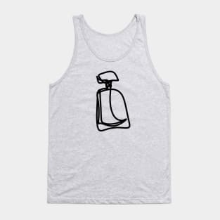 Minimalistic Perfume Bottle Line Art Tank Top